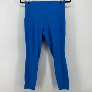 Athleta Salutation Stash 7/8 Tight Women's Size Medium Ultramarine Blue